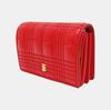 [Pre-Owned] Red Sheepskin Card Holder - Excellent #FVKLMG