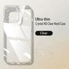 Роскошный ультратонкий прозрачный жесткий чехол для iPhone 15 14 13 12 11 Pro Max 14 Plus кристально чистый тонкий противоударный чехол-бампер