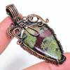 Dragon Jasper Handmade Copper Wire Wrap Jewelry Pendant 2.60" H0n26