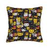 Kittens in the wild  Pillowcase Polyester Cushion Cover Decoration Cats Pattern Pillow Case Cover Sofa Drop Shipping Xcm