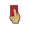 Rubber Decoration Pin For Crocs Emblem Patch Football Red Card 169-08 OS