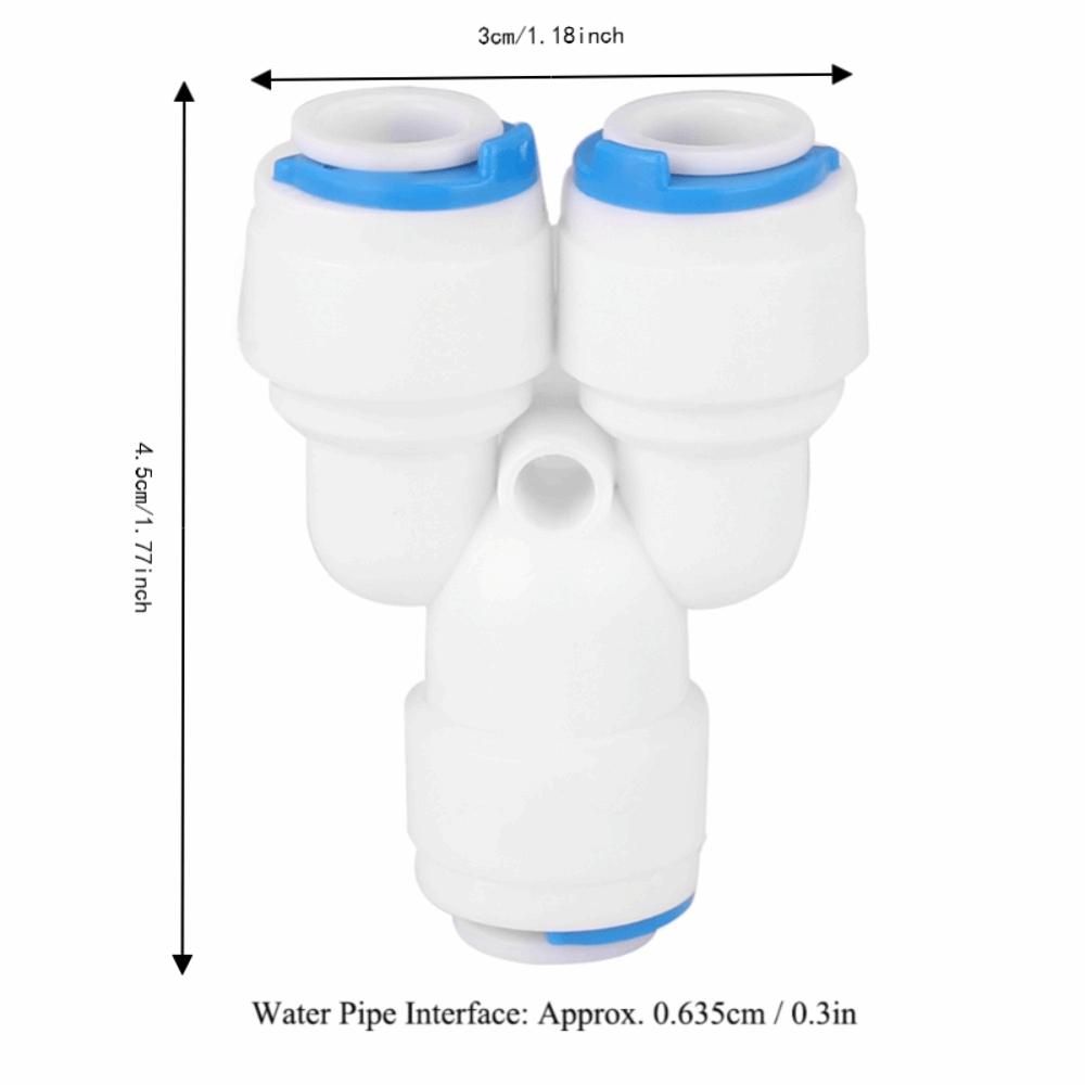 5PCS G1/4 Thread PE Pipe Connector POM Pipe Fittings Water Purifier Connector Water Purifier System