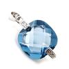 [G1072] - Серебряный кулон «Sissi» Aqua Marine