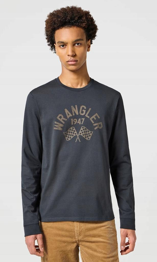 Wrangler LS graphic TEE longsleeve cotton long sleeve logo T-shirt M