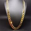 Hip Hop Necklace Gold Plated 10mm Men's Heavy Duty Chain 20", 22", 24", 26", 28", 30"