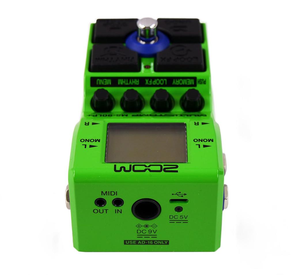 ZOOM Looper Green MS-90LP+ Multi-Stomp Pedal,