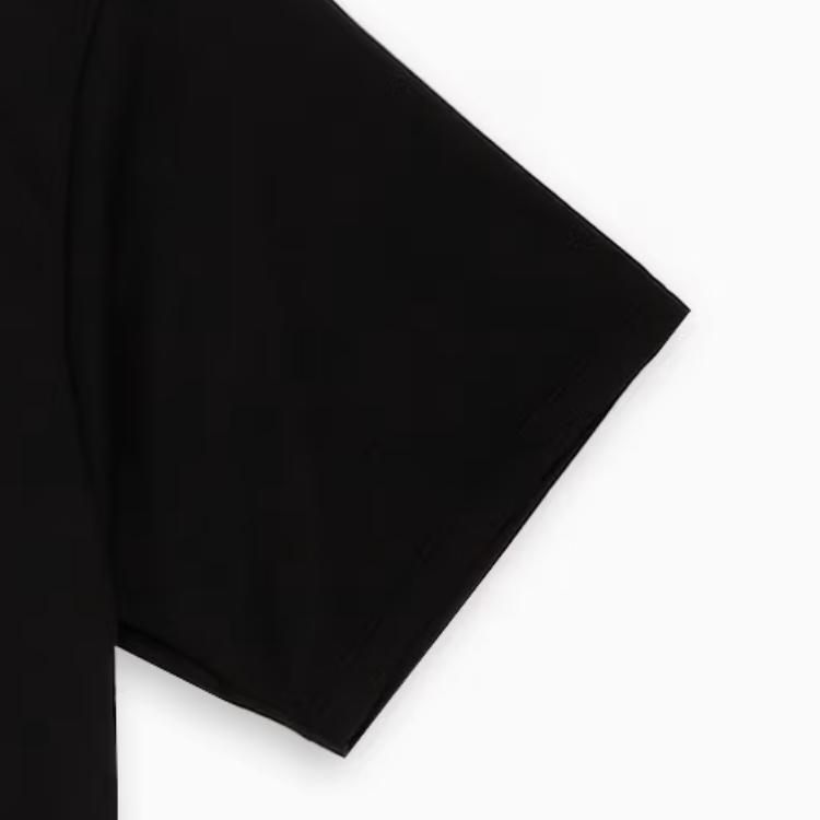 Puma Модная однотонная дышащая универсальная влагоотводящая мягкая приятная к коже футболка с коротким рукавом обычного кроя для женщин Топы Черный 527034-01