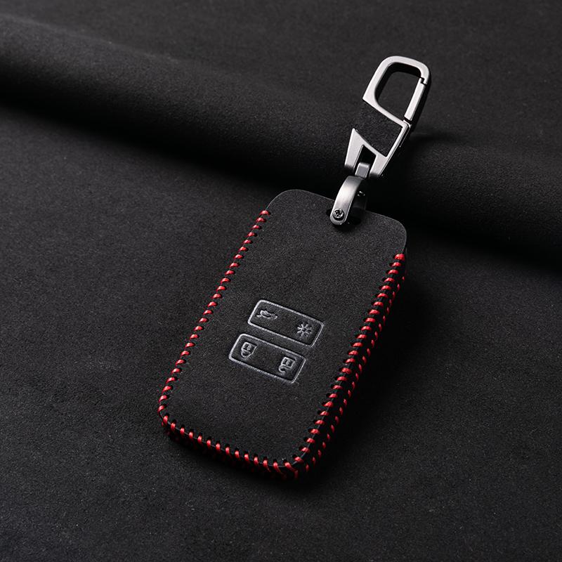 Новый кожаный чехол-брелок для ключа автомобиля для Renault Duster Captur Clio Logan Megane Rs 1 2 3 4 Koleos Scenic Nema Fluence Zoe Аксессуар