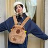 Школьная сумка Capibala Plush Capybara Bag Повседневная универсальная меховая сумка Рюкзак большой вместимости Школьная сумка Mochila