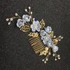 Дисковая расческа для волос Цветок Ручная работа Ювелирные украшения для волос Расческа для волос Свадебные аксессуары для волос Свадебный головной убор