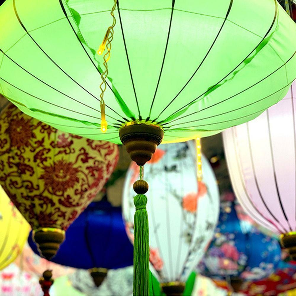 Handmade Fabric Retro Vietnamese Lantern Traditional Festival Japanese Lantern Wedding Party