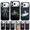 Чехол для телефона 'Астронавт Космический корабль' для iPhone 17 16 15 14 13 Pro Max Задняя крышка для 12 11 Pro Coque