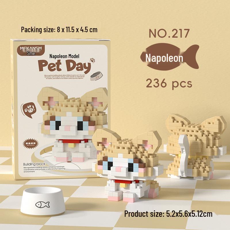 Микро Мини Строительные Блоки: Шиба-ину, Тедди, Корги, Кот, Корова Набор плюшевых игрушек в подарок