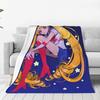 Теплые Мягкие Одеяла Декоративные S-Sailor M-Moon Аниме Милое Пледовое Одеяло Фланелевое Покрывало Для Дивана Кресла Кровати Дивана Покрывало на Диван-кровать