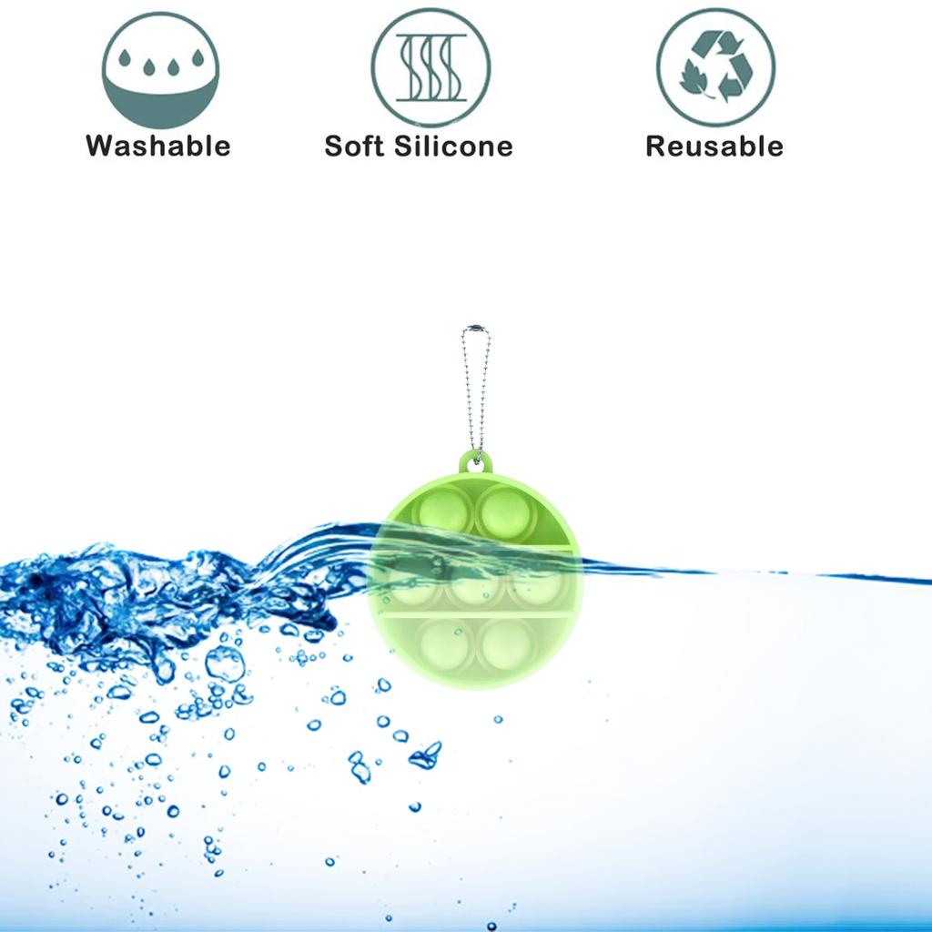 Детей и взрослых Push Bubble Сенсорная игрушка Брелок для ключей Развивающая игрушка