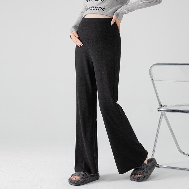 Новые свободные брюки-клеш для беременных с бархатом для осени/зимы