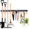 Iron Shovel Rack Wall Mounted Cleaning Tool Hooks Utility Brush Storage Hanger Ladders