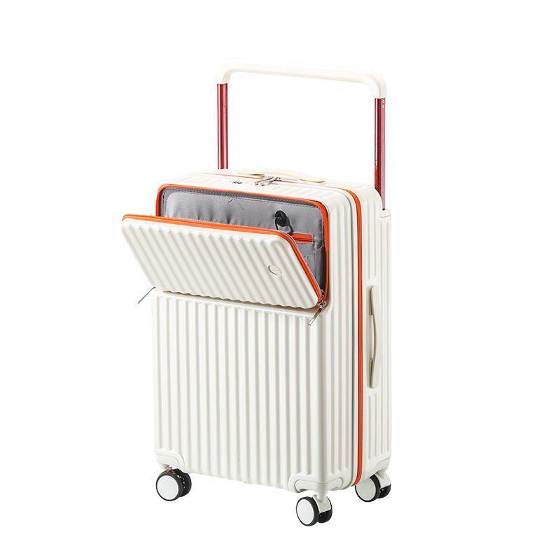 2025 Широкая выдвижная ручка Открывающийся спереди 20-дюймовый чемодан и 26-дюймовая настраиваемая тележка на универсальных колесах