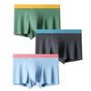 Men's Seamless Antibacterial Modal Boxer Briefs - Mid-Waist, Thin & Breathable