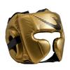 BODYMAKER Head Guard Metallic Martial Arts Karate Boxing Kickboxing Mixed Martial Arts Practice Dojo Sparring Protector F Gold