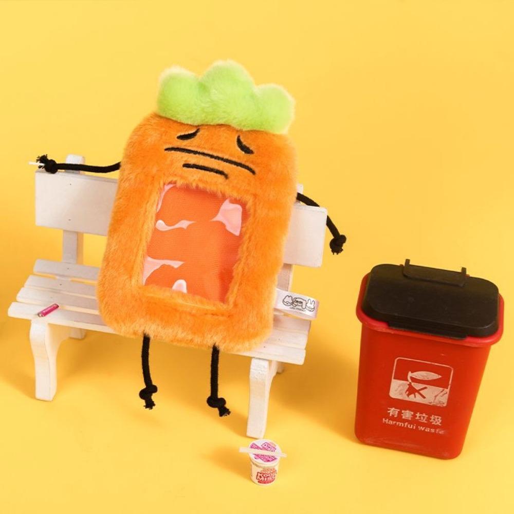 Милый плюшевый чехол для фотокарточки, милый чехол для автобусной двери, модная сумка-брелок, подарок на день рождения