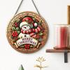 Christmas Decoration, Door Sign Hanging Ornament, Wooden Snowman Plaque Series, Wooden Craft, Festive Hanging Decor, Holiday Signage