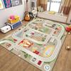 Soft Crawling Traffic Game Mat Floor Mat Toddler Crawling Road Carpet Bedroom