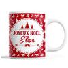 Mug - Noël Élise Rouge - Ceramic - 325 Ml - Printed Front/back - Gift Idea