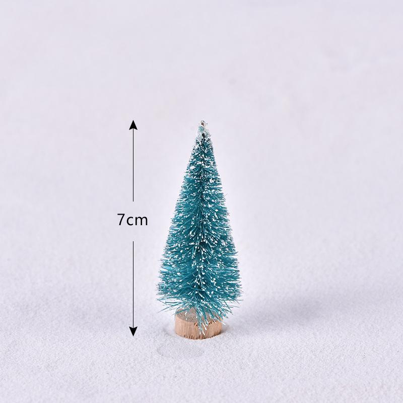Pine Needle Layer Upon Layer Christmas Tree Micro-landscape Accessories Snow Tree Sand Table Landscape Ornaments, Christmas Gifts