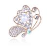 Rhinestone Butterfly Brooches For Women Elegant Crystal Insect Pins Vintage Fashion Wedding Pearl Pins Corsage Best Gift