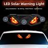 Dynamic Display Solar LED Devil Eyes Car Lights Solar Powered Car Warning Light  Windshield