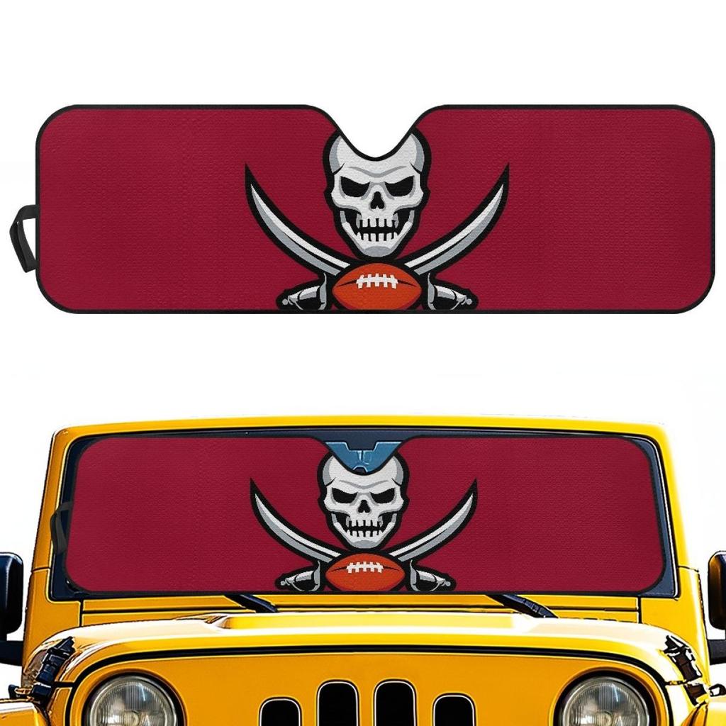 Солнцезащитный козырек для внедорожника Tampa Bay Buccaneers - Затенение Теплоизоляция Алюминиевая фольга