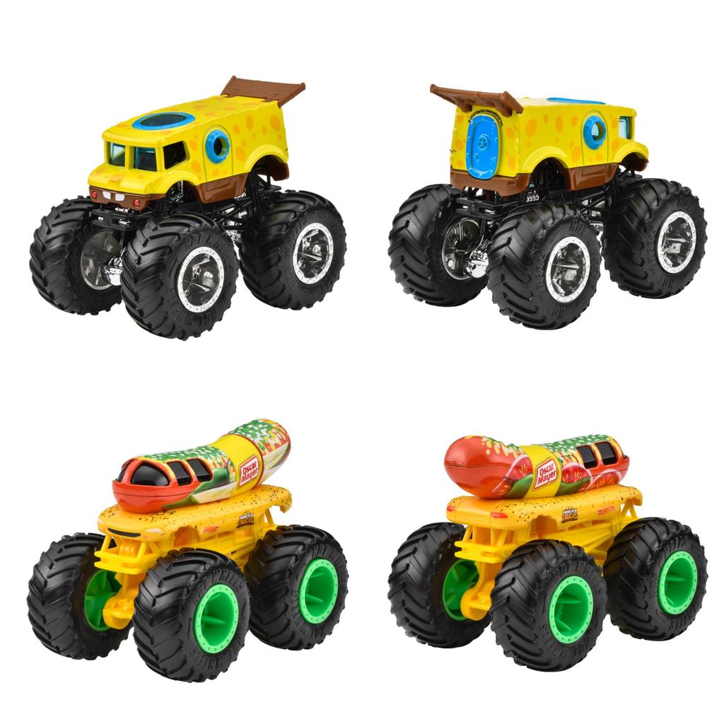 Hot Wheels Ассортимент Монстр-траков 8 Миниатюрных Наборов в Коробке 164 - Транспортные Средства/Игрушки - (Возраст 3+) - Многоцветный (983C-FYJ44)