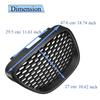 JZVL4 Honeycomb Front Bumper Grill for Seat Leon MK2 1P1 Altea XL Toledo Mk3 2006-2009 Honeycomb Grille Mesh Badgeless Grille