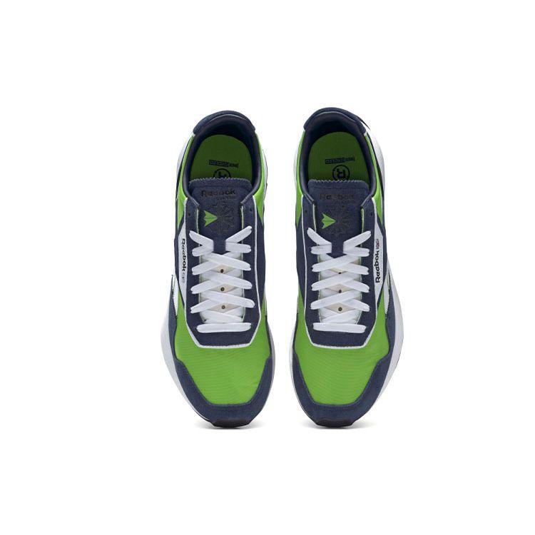 Reebok Классические кожаные кроссовки Legacy AZ Semi Solar Green Vector Navy Unisex кроссовки Footwear-White GX7569