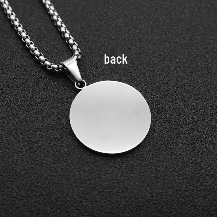 Ретро Кулон Багуа Тай Чи - Панк Хип-Хоп Украшение для Мужчин и Женщин из Титановой Стали