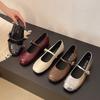 Fashion 2025 New Women Flat Shoes Fashionable and Versatile Round Toe French Mary Jane Shoes Women New Summer Soft Soled Shoes