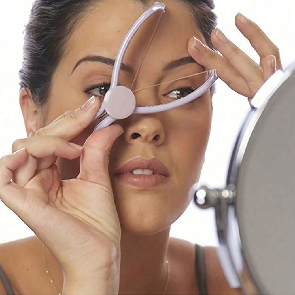1pc-Face Defeatherer for Cheek Eyebrow Women Hair Removal Epilator Facial Hair Remover Spring Threading Makeup Tool