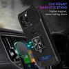 Защитный чехол для телефона IPhone 16 15 14 13 12 11 Pro Max с кольцом-подставкой, карманом для карт и защитным окошком для камеры, военного качества