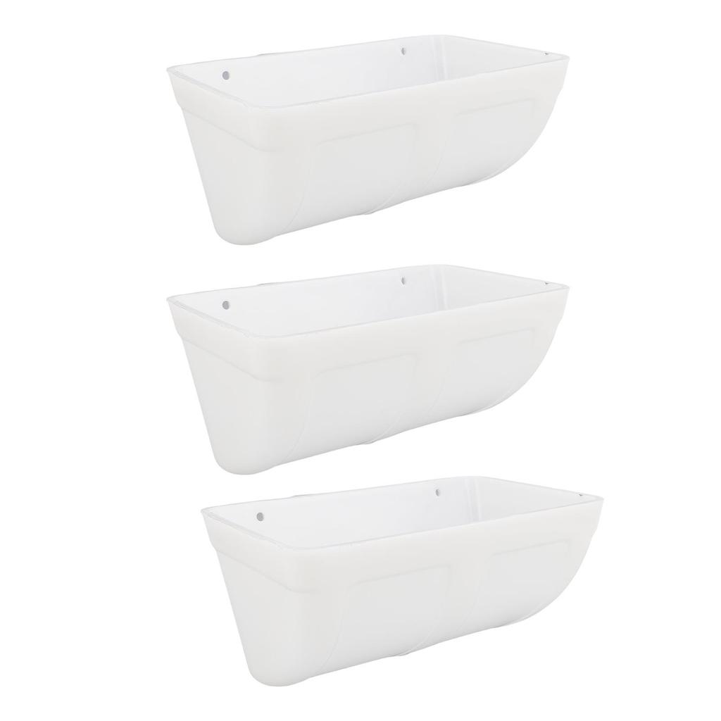 Hanging Poultry Feeder Large Capacity Space Saving Plastic Hanging Chicken Feeder Trough for Farm