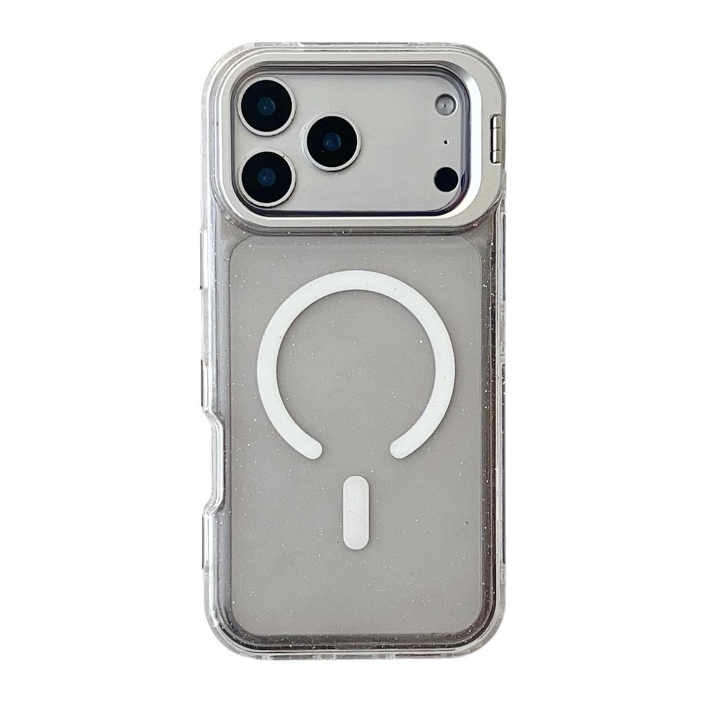 Магнитный чехол-держатель для линз с блестками для Apple iPhone 14/15Pro/16/17Promax