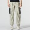 Puma Спортивные брюки в стиле ретро с карманами и завязками на манжетах, цветные блоки, мужские брюки светло-серого цвета 537530-68