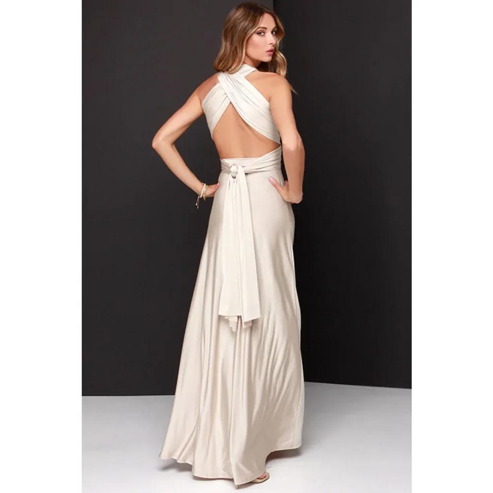 Модное многофункциональное платье-жилет с V-образным вырезом Vestidos De Fiesta Женское длинное платье Сексуальное на бретельках Летнее макси-платье для дам