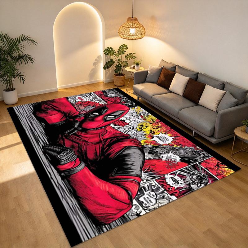Deadpool Living Room Nonslip Area Rug Soft Carpet For Bedroom Game Playroom Sofa Office Home Decor Doormat Christmas Gift C9291170