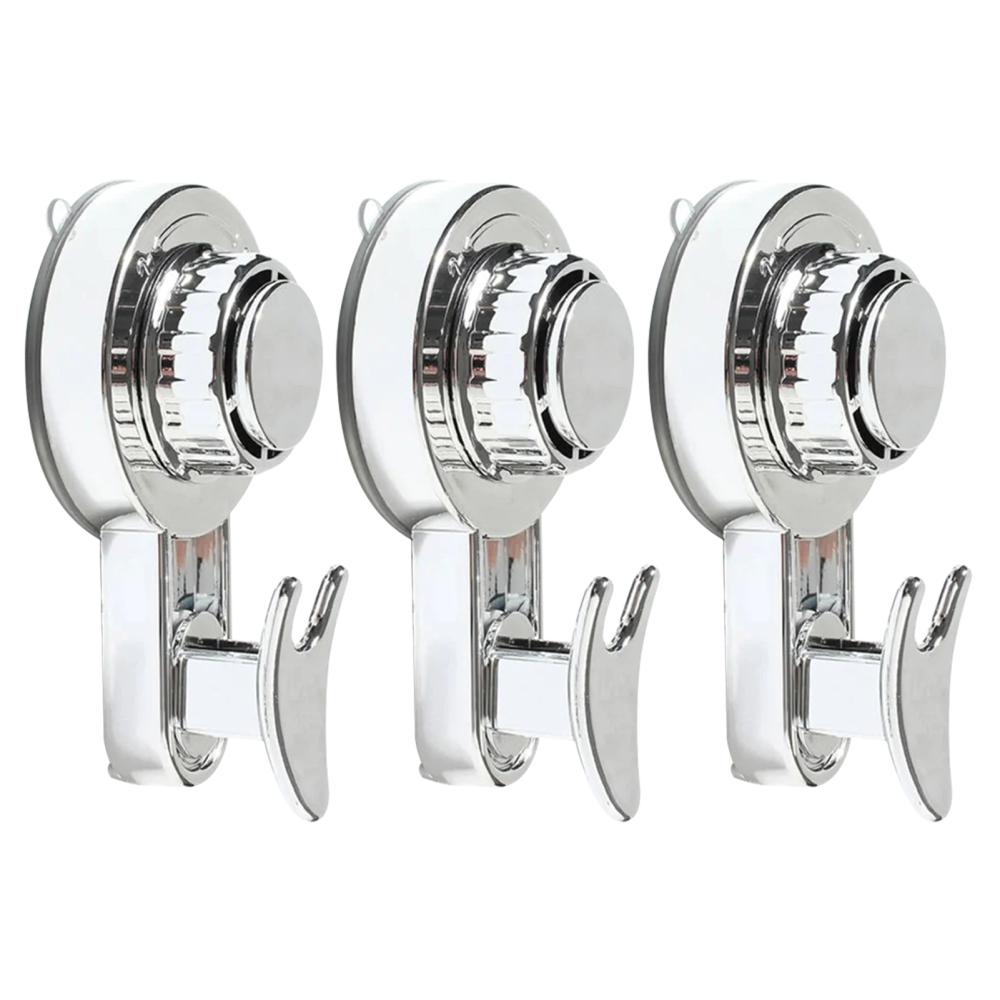 Powerful Suction Cup Hooks Heavy Duty Vacuum Suction Shower Hooks Storage Hanger Reusable Traceless Clothes Hook