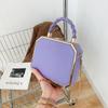 Simple Pure Color Girls Box Shoulder Bag Fashion Twist Girls Handbag Hundreds of Niche Crossbody Bag Car Stitching Craft