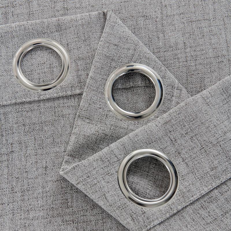 Текстильная льняная пряжа Спальня Гостиная Кабинет Теплый Однотонный цвет, Шторы