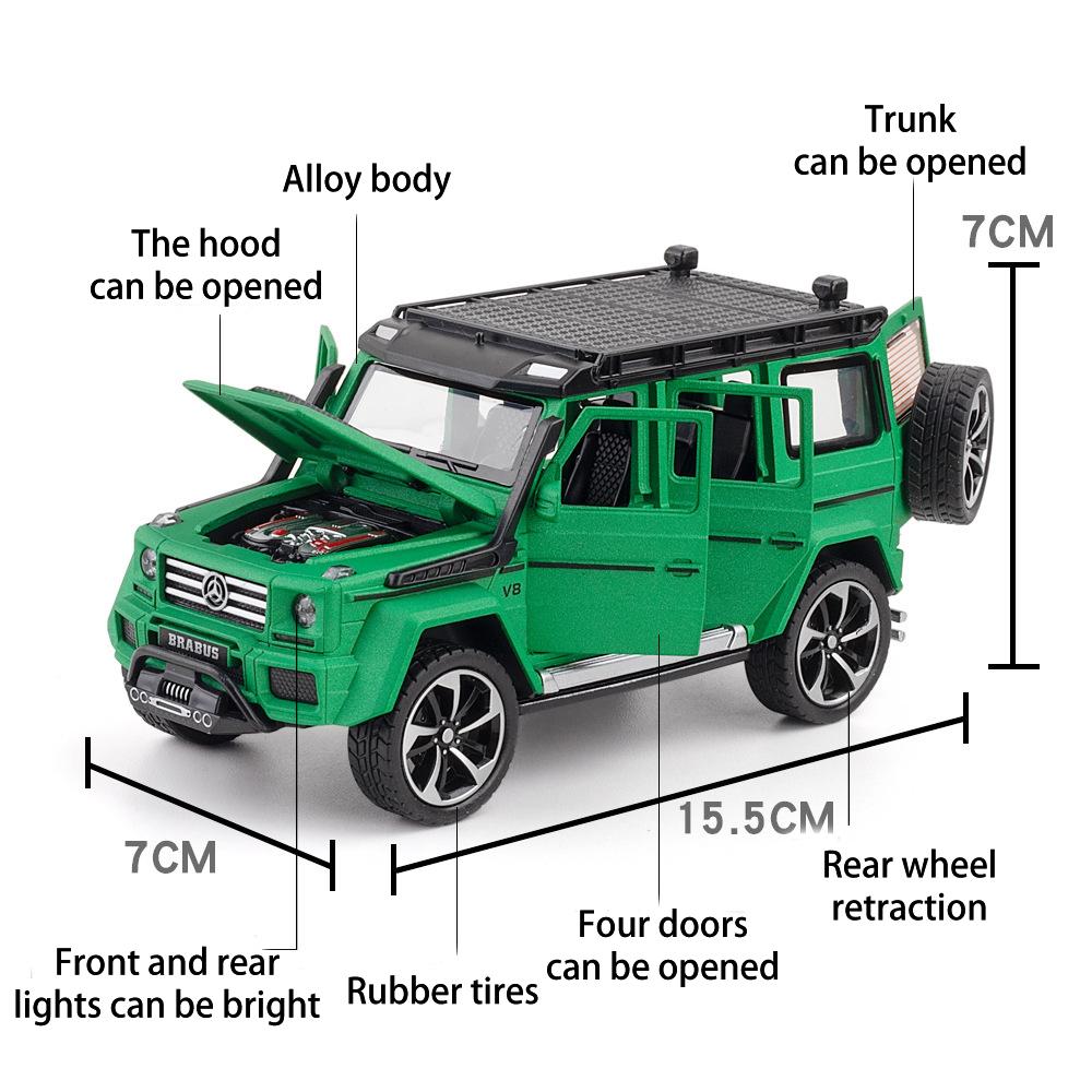 Масштаб 1/32 Benz G550, литая под давлением модель автомобиля, игрушечный автомобиль с откатным механизмом, звуком и светом для детей, коллекция подарков для мальчиков и девочек