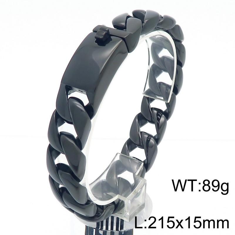 Браслет-цепочка из кубинских звеньев из нержавеющей стали для мужчин, 7 разных цветов, мужские браслеты, ювелирные изделия, аксессуары, подарки, ширина браслета 15 мм