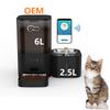EU Local Stock New Tuya APP Control Voice Call Function 6L Smart Pet Cat Feeder 2 In 1 Cat Automatic Pet Feeder